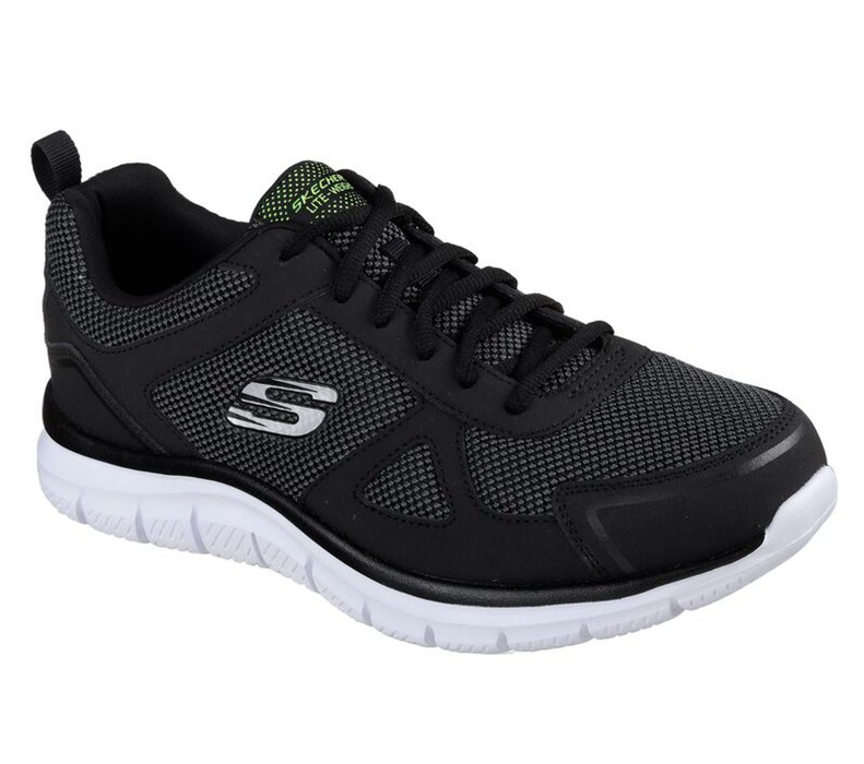 Skechers Herr Svarta/Vita Sneakers - Track - Bucolo - Sverige (IQKXP-6520)
